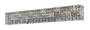 Maxime 10 Light Chrome Wall Sconce Silver Shade (Grey) Swarovskiâ® Elements Crystal "V2033W44C-SS/SS"