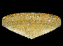 Belenus 20 Light Gold Flush Mount Clear Swarovskiâ® Elements Crystal "VECA1F36G/SS"