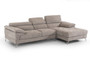 Divani Casa Marion Modern Gray Fabric Sectional Sofa - VGKKKT006-GRY