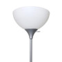 Floor Lamp With Reading Light - "LF2000-SLV"