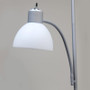 Floor Lamp With Reading Light - "LF2000-SLV"