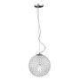 12-Inch Round Genuine Crystal Ball Pendant Sphere, Chrome - "PT1000-CHR"