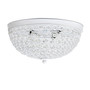 Elegant Designs 2 Light Elipse Crystal Flush Mount Ceiling Light, White "FM1000-WHT"