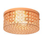 Elegant Designs 12 Inch Elipse Crystal 2 Light Round Ceiling Flush Mount, Rose Gold "FM1003-RGD"