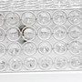 Elegant Designs 12 Inch Elipse Crystal 2 Light Square Ceiling Flush Mount, White "FM1004-WHT"