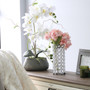 Elegant Designs Elipse Crystal Decorative Flower Vase, Candle Holder, Wedding Centerpiece, 7.75 Inch, Chrome "HG1003-CHR"
