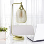 Lalia Home Industrial Mesh Desk Lamp, Gold "LHD-2000-GL"