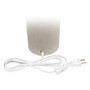 Lalia Home Antique Brass Concrete Table Lamp With Linen Shade, White "LHT-5000-WH"