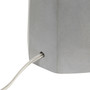 Lalia Home Concrete Pillar Table Lamp With White Fabric Shade "LHT-5011-WH"