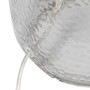 Lalia Home Smokey Gray Hammered Glass Jar Table Lamp With White Linen Shade "LHT-5013-WH"