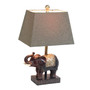 Lalia Home Elephant Table Lamp With Fabric Shade "LHT-5033-BW"