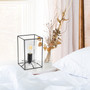 Lalia Home Black Framed Table Lamp With Clear Cylinder Glass Shade, Small "LHT-5059-CL"