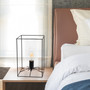 Lalia Home Black Framed Table Lamp With Clear Cylinder Glass Shade, Large "LHT-5060-CL"