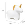 Simple Designs Porcelain Unicorn Shaped Table Lamp "LT3339-WHT"