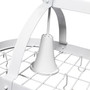 Elegant Designs White 2 Light Kitchen Pot Rack With Downlights "PR1000-WHT"