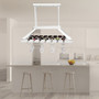 Elegant Designs 2 Light Led Overhead Wine Rack, White "WR1000-WHT"