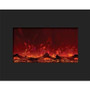 26" Zero Clearance Fireplace With Black Glass Surround "Special" "ZECL-26-2923"