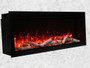 100" Basic Clean-Face Electric Built-In With Glass, Black Steel Surround "SYM-100-B"