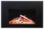 Deep Insert Electric Fireplace With Black Steel Surround & Overlay "INS-FM-30"