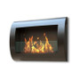 Chelsea Wall Mount Bio-Ethanol Fireplace - Black "90202"