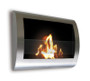Chelsea Wall Mount Bio-Ethanol Fireplace - Stainless Steel "90298"