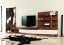 Modrest Jefferson Modern Walnut And White High Gloss Tv Unit VGBB662N-WAL