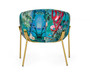 Modrest Falco - Contemporary Floral Velvet And Gold Accent Chair VGEUMC-9581CH-A