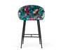 Modrest Roxann - Contemporary Floral Velvet Bar Stool VGEUMC-9292CH-A-B