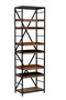 80.5" Metal & Wood Bookshelf "CVFNR875"