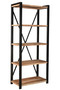 Bengal Manor Live Edge Natural Acacia And Iron Etagere "CVFNR715"