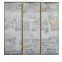 Avery Avery 20 X 60",Set Of 3 Sunshine Through Clouds Triptych Painting With Gold Gallery Frame "CVBZWF070"