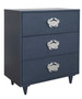 31" 3 Drawer Blue Painted Cabinet "CVFVR8222"