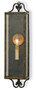 And Company Bronze Wolverton Glass Panel Wall Sconce "5030"