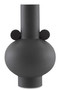 Happy 40 Round Black Vase "1200-0400"
