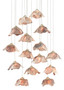 Catrice Round 15-Light Multi-Drop Pendant "9000-0677"