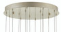 Glace Round 15-Light Multi-Drop Pendant "9000-0705"