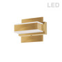 1 Light Led Wall Vanity Gold Finish "VLD-215-1W-GLD"