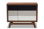 Svante Mid-Century Modern Multicolor Finished Wood 6-Drawer Chest WI1704-Walnut/White/Grey-6DW-Chest By Baxton Studio