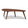 Scarlette Mid-Century Modern Walnut Finished Coffee Table Scarlette-Walnut-CT By Baxton Studio