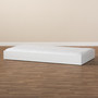 Renata Modern and Contemporary White Finished Wood Twin Size Trundle Renata-White-Trundle By Baxton Studio