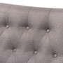 Naeva Mid-Century Modern Grey Fabric Upholstered Walnut Finished Wood 2-Piece Armchair and Footstool Set BBT8040-Grey/Walnut-2PC Set By Baxton Studio