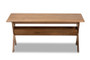 Sarai Modern Transitional Walnut Brown Finished Rectangular Wood Coffee Table SW3333-Walnut-M17-CT By Baxton Studio