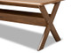 Sarai Modern Transitional Walnut Brown Finished Rectangular Wood Coffee Table SW3333-Walnut-M17-CT By Baxton Studio