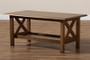 Reese Traditional Transitional Walnut Brown Finished Rectangular Wood Coffee Table SW5208-Walnut-M17-CT By Baxton Studio