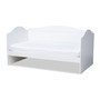 Neves Cottage Farmhouse White Finished Wood Twin Size Daybed Neves-White-Daybed By Baxton Studio