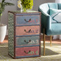 Amandine Vintage Rustic French Inspired Multicolor Finished Wood 4-Drawer Accent Storage Chest SJ14512-Multi-4DW-Chest By Baxton Studio