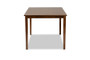 Eveline Modern and Contemporary Walnut Brown Finished Rectangular Wood Dining Table RH7008T-Walnut-DT By Baxton Studio
