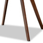 Alana Mid-Century Modern Transitional Walnut Brown Finished Round Wood Dining Table Hexa-Walnut-Round DT By Baxton Studio