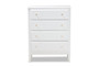 Naomi Classic and Transitional White Finished Wood 4-Drawer Bedroom Chest MG0038-White-4DW-Chest By Baxton Studio