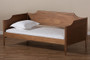 Alya Classic Traditional Farmhouse Walnut Brown Finished Wood Twin Size Daybed  MG0016-1-Walnut-Daybed By Baxton Studio